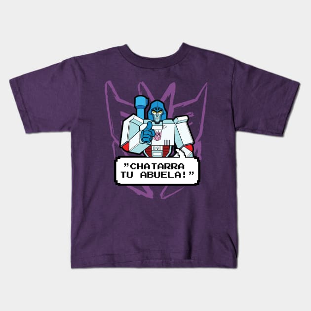 Cartoon Quote Megatron Kids T-Shirt by Rubtox